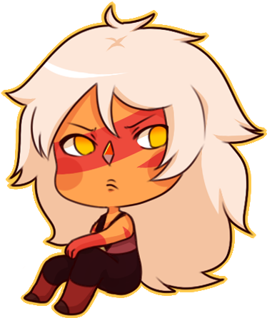 Jasper By Papercactus - All Steven Universe Chibi Characters (390x457)