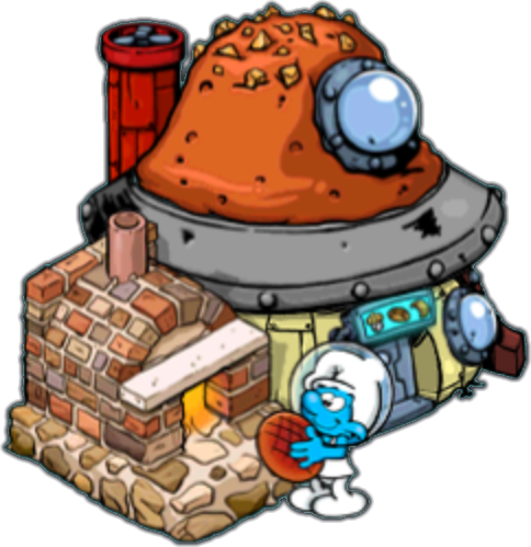 Baker Hut - Baker Smurf (484x499)
