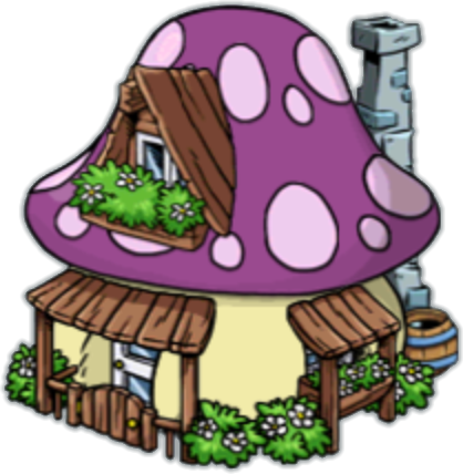 Nanny Hut - Smurfs Village Nanny Smurf (418x428)