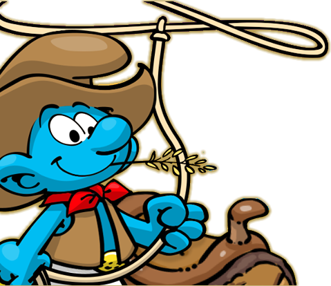 Village Icon Png Download - Cowboy Smurf (850x735)