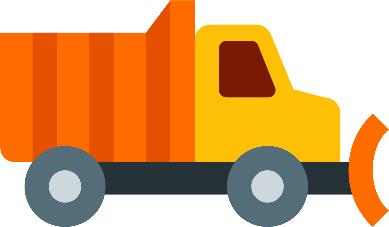 It's A Logo Of Interstate Plow Truck Reduced To A Plowing - Snowplow (1600x1600)