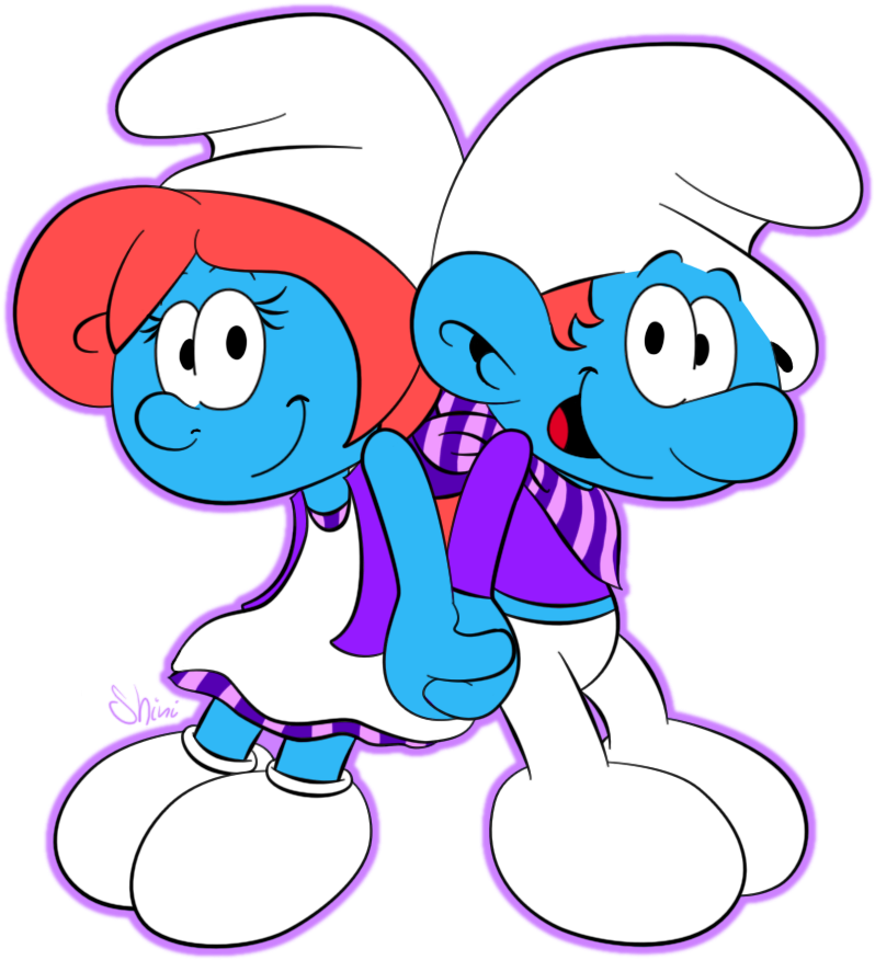 Twins - Smurf Twins (829x884)