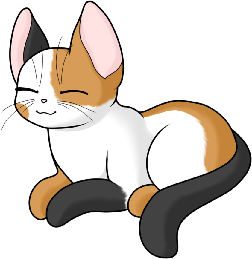 Calico Cat By Corynasur - Digital Art (894x894)