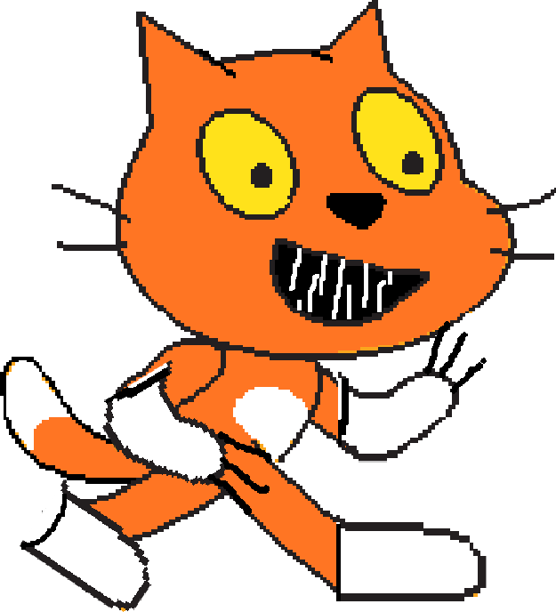 Scratch рыжий кот. Scratch спрайты кота. котик скретч. персонажи для скретч. кот из скретч.