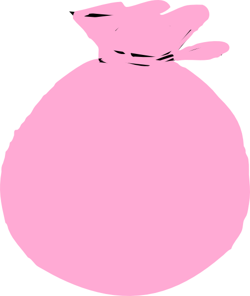 Money Bag Clipart For Kids - Pink Money Bag Png (504x598)