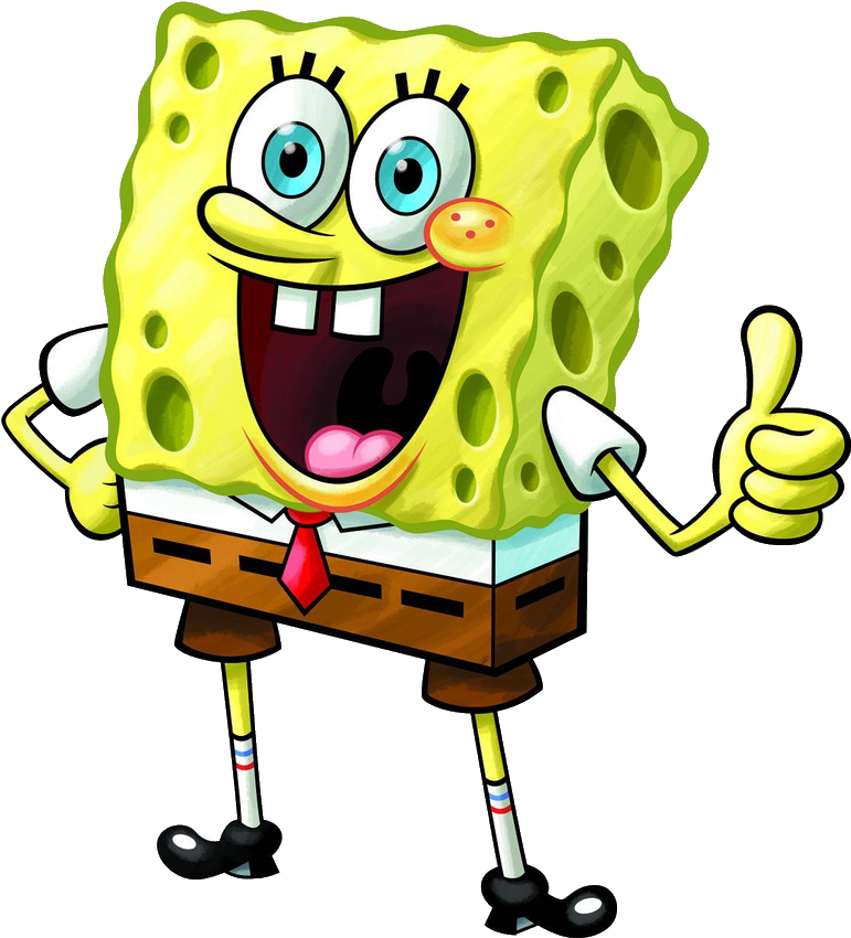 Download and share clipart about Spongebob Thumbs Up Render - Spongebob Squ...