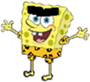 Caveman Spongebob - Belltex Spongebob Bubbles Bath Towel (420x420)