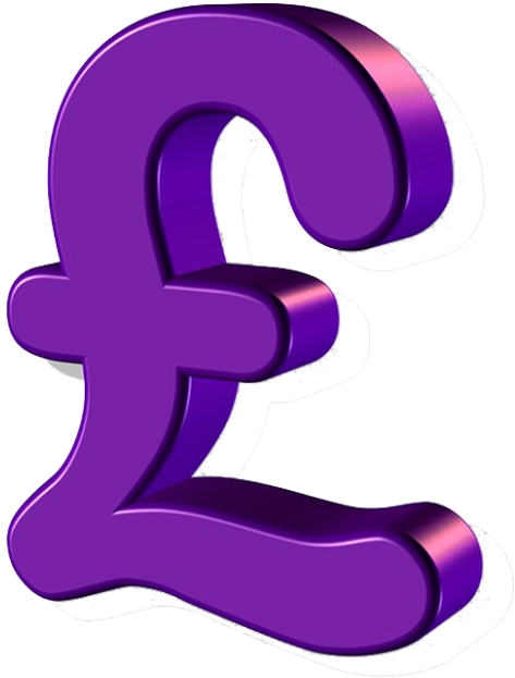 Finance / Money Free Png Images - Pound Sign No Background (624x674)