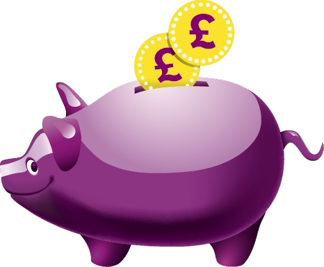 Introduction To The Utility Warehouse - Utility Warehouse Purple Pig (466x385)