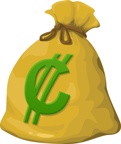 Money Bag Icon - Money Bag Clip Art (498x596)