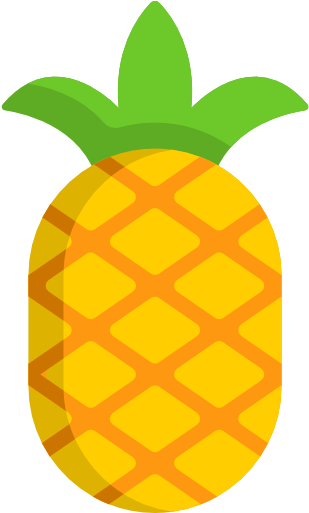 Pineapple Free Icon - Piña Vector Png (512x512)