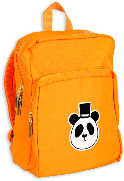 Skip To The End Of The Images Gallery - Mini Rodini Orange 'panda' Backpack (36cm) (786x786)