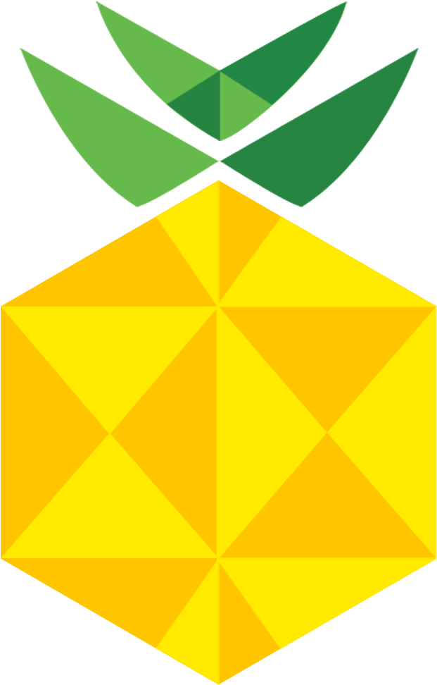 Pineapple Digital Art Pineapple Digital Art - Triangle (1000x1000)