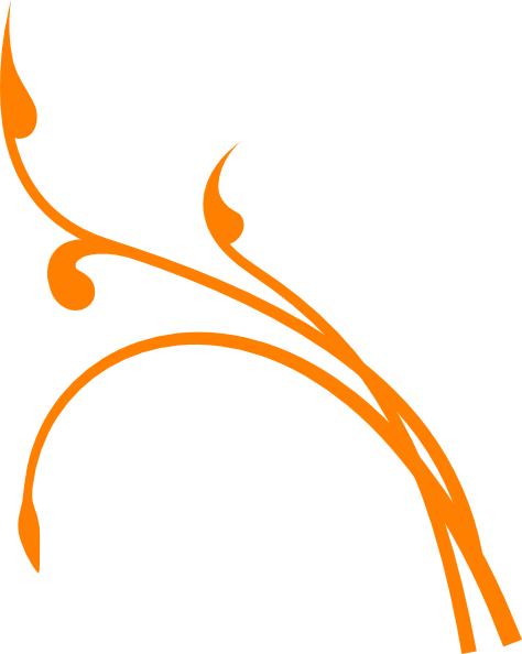 Vine Clipart Orange - Branch Clip Art (474x594)