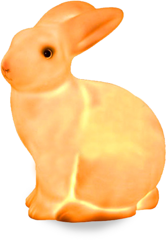 Rabbit Shape Salt Lamp - Rabbit Salt Lamp (559x559)