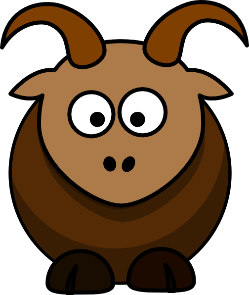 Goat Clipart Cartoon - Goat Cartoon Clip Art (504x596)