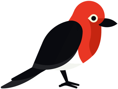Red Headed Woodpecker Illustration Transparent Png - Red-headed Woodpecker (512x512)