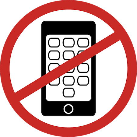 No Cell Phone Use During Lecture, Presentations, Or - Portrait Of A Man (450x450)