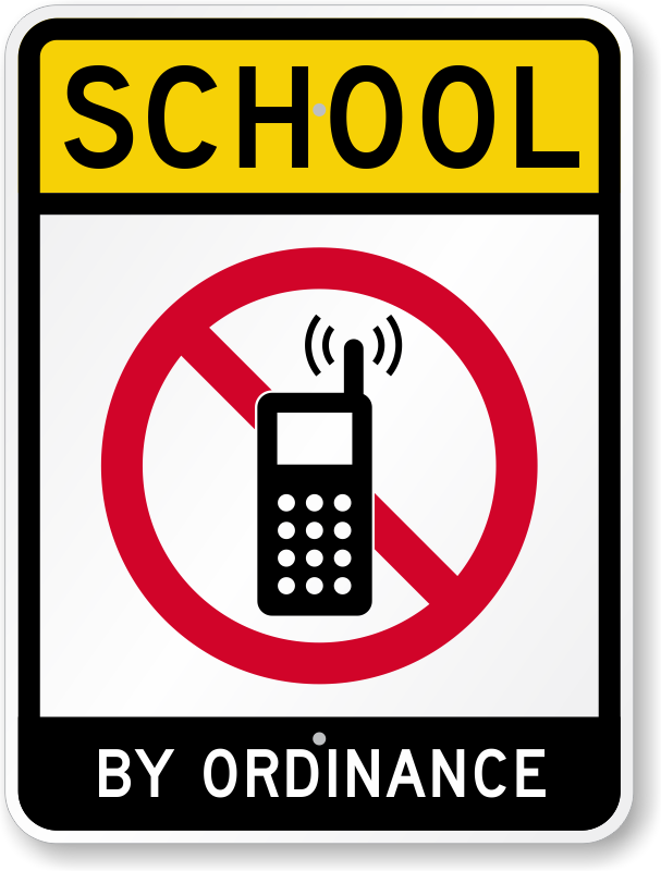 Zoom - Buy - No Cellphone School Sign (607x800)