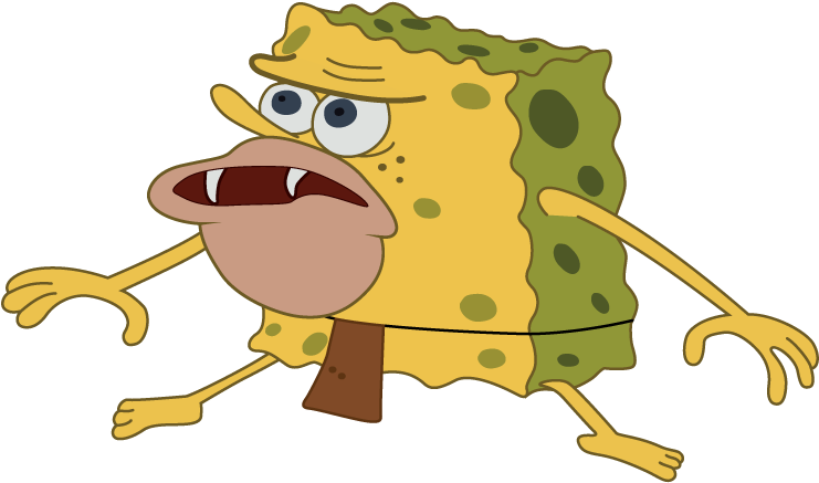 caveman spongebob plush