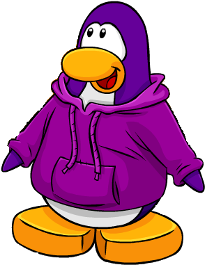 Purple Is A Majestic, Royal, Beautiful Color As Shown - Club Penguin Purple Penguin (304x400)