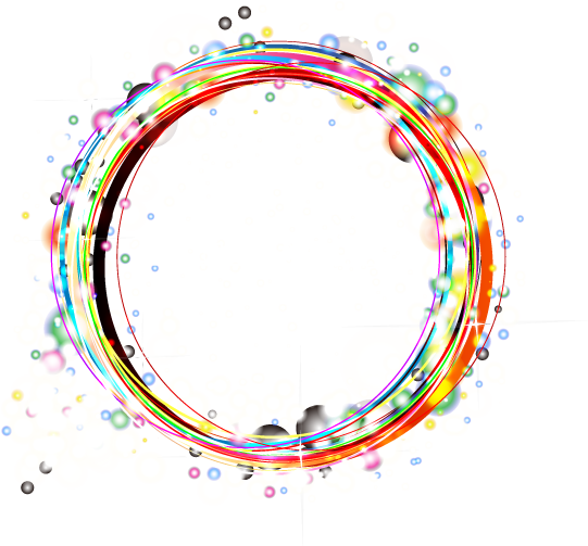 Light Circle Clip Art - Circle Frame Design Png (541x503)