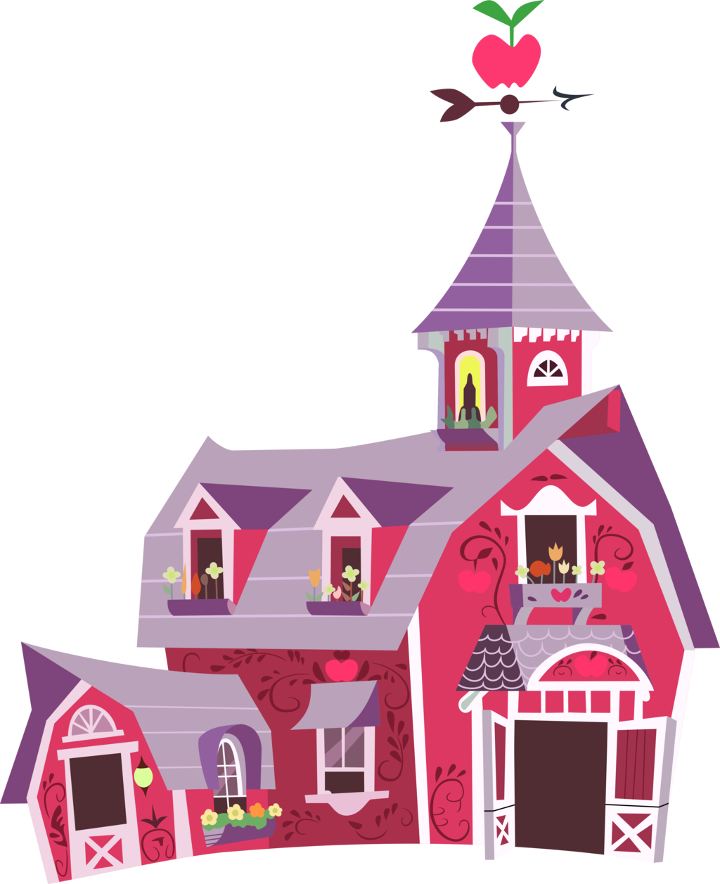 Sweet Apple Acres By Jeatz-axl - My Little Pony Sweet Apple Acres Barn (1024x1257)