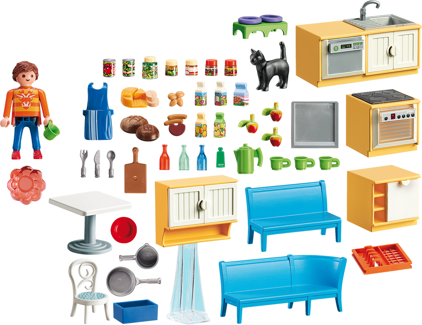 Keuken Met Zithoek - Playmobil 5336 Country Kitchen (dolls And Playsets) (1430x1100)