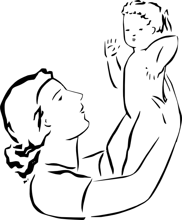 Drawing - Happy Mothers Day 2018in Hindi (581x700)