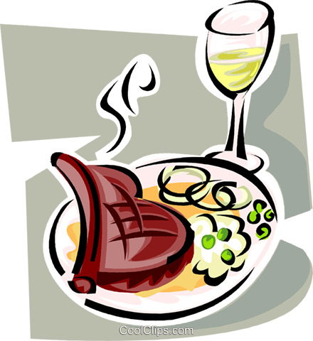Cliparts Abendessen - - Clip Art (440x480)