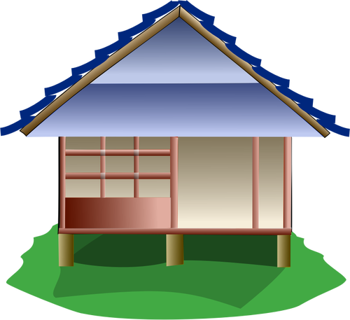 Chinese Home Cartoon Image - Home Clipart (500x457)
