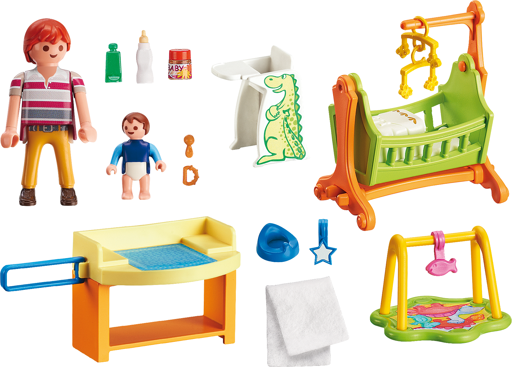 Http - //media - Playmobil - Com/i/playmobil/5304 Product - Playmobil 5304 Baby Room With Cradle (dolls (2000x1400)