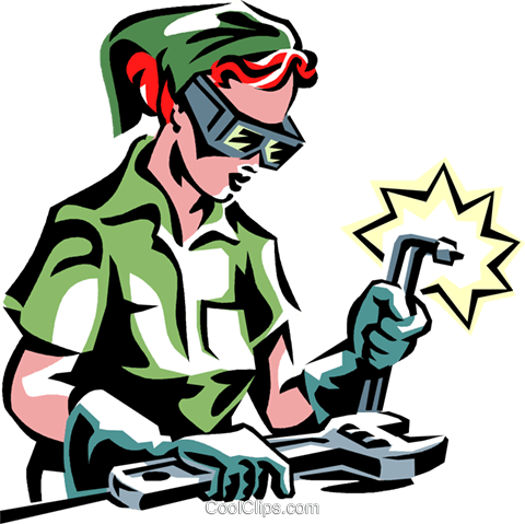 6,541 African Teen Stock Vector Illustration And Royalty - Welding Girl Clip Art (480x479)