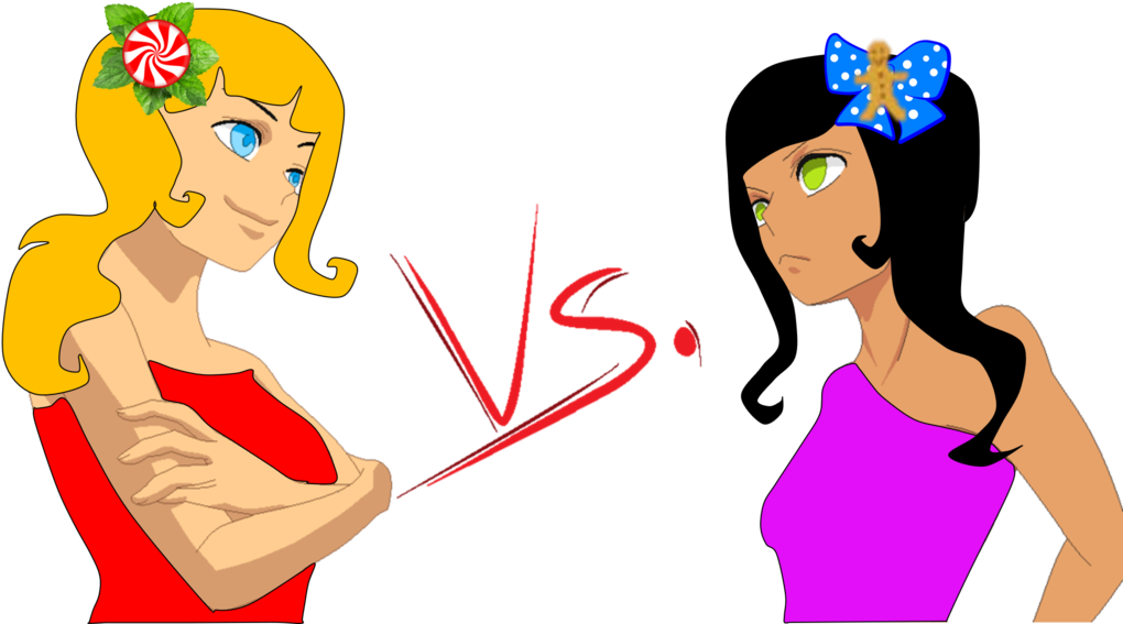 Peppermint Fizz Vs Ginger Snap By Rosalinahi5pizza - Cartoon (1024x578)