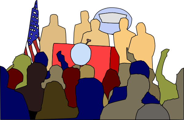 Meeting Clipart Neighborhood Meeting - Press Conference Clipart (600x393)