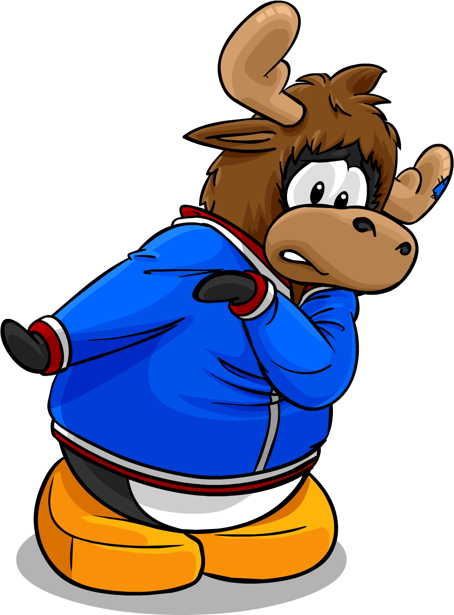 Zeus The Moose - Cabeça De Zeus O Alce Clube Penguin (1258x1258)