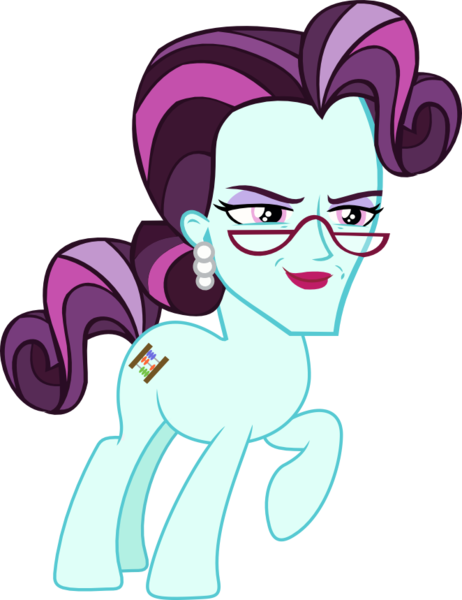 Limeylassen, Equestria Girls, Friendship Games, Glasses, - Mlp Eg Friendship Games Principal Cinch Cutie Mark (462x600)