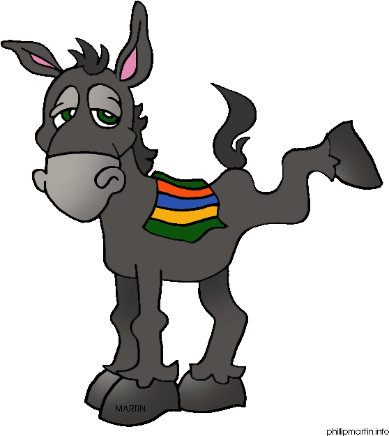 Donkey - Mexican Donkey Clip Art (580x648)