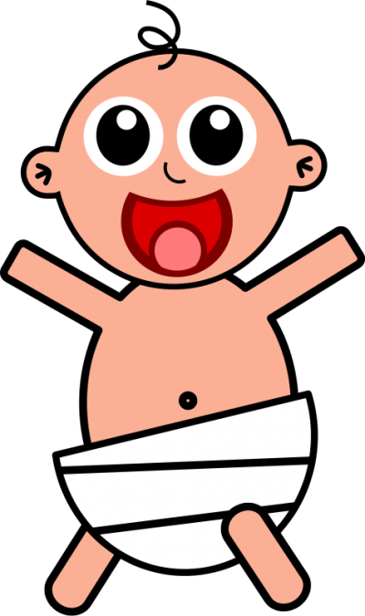 Baby Clip Art Bottle Free Clipart Images - New Born Baby Clipart (512x865)