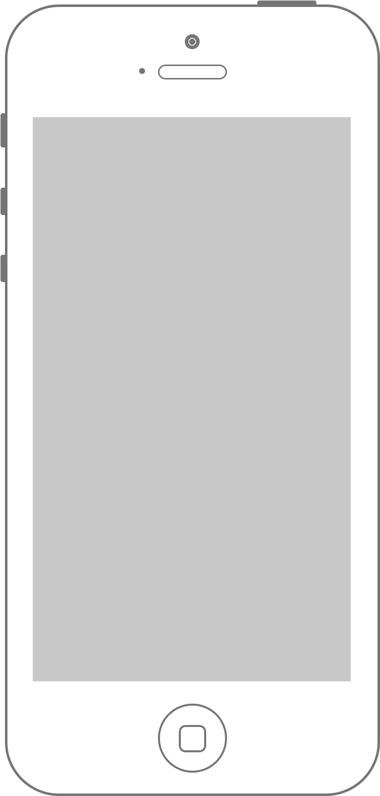 Iphone Clipart Horizontal - Ipad Icon White Png (1000x1800)