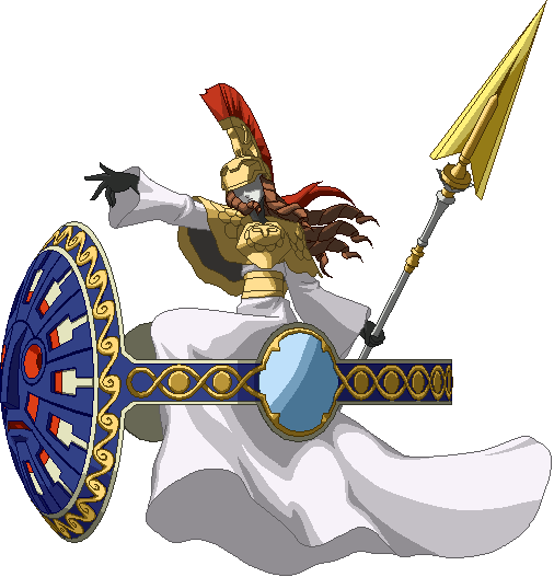 Pallas Athena Sprite - Pallas Athena Megami Tensei (506x527)