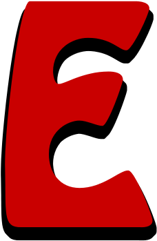 Alphabetical Comic Capital Letters In Red Script Font - Script Typeface (417x406)