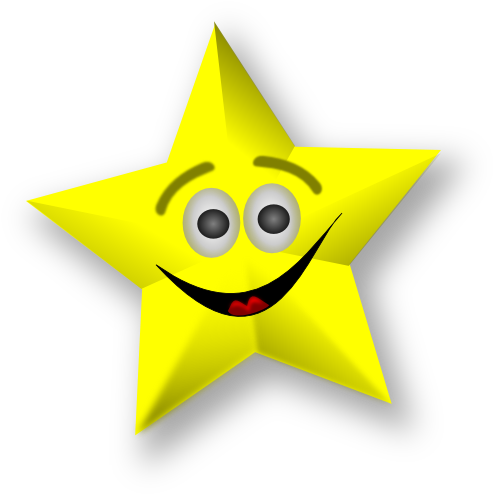 Smiling Star - Clipart Free Star (512x512)