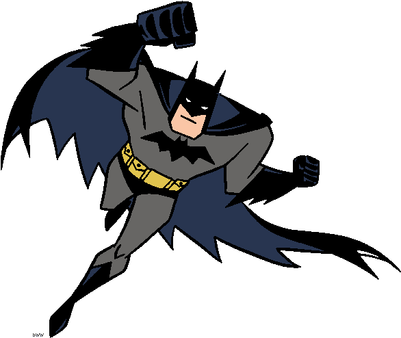 Free Batman Clip Art - Easy Superhero Word Search (598x505)