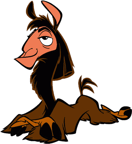 Elegant Llama Clipart Llama Clip Art Cartoon Free Clipart - Llama Emperors New Groove (450x489)