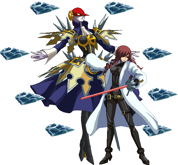 Exclamo Aigis Alegrándose De Ver A La Pelirroja No - Persona 4 Arena Mitsuru (567x526)