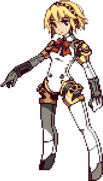 Click To Expand - Aigis Persona 3 Pixel Art (500x582)