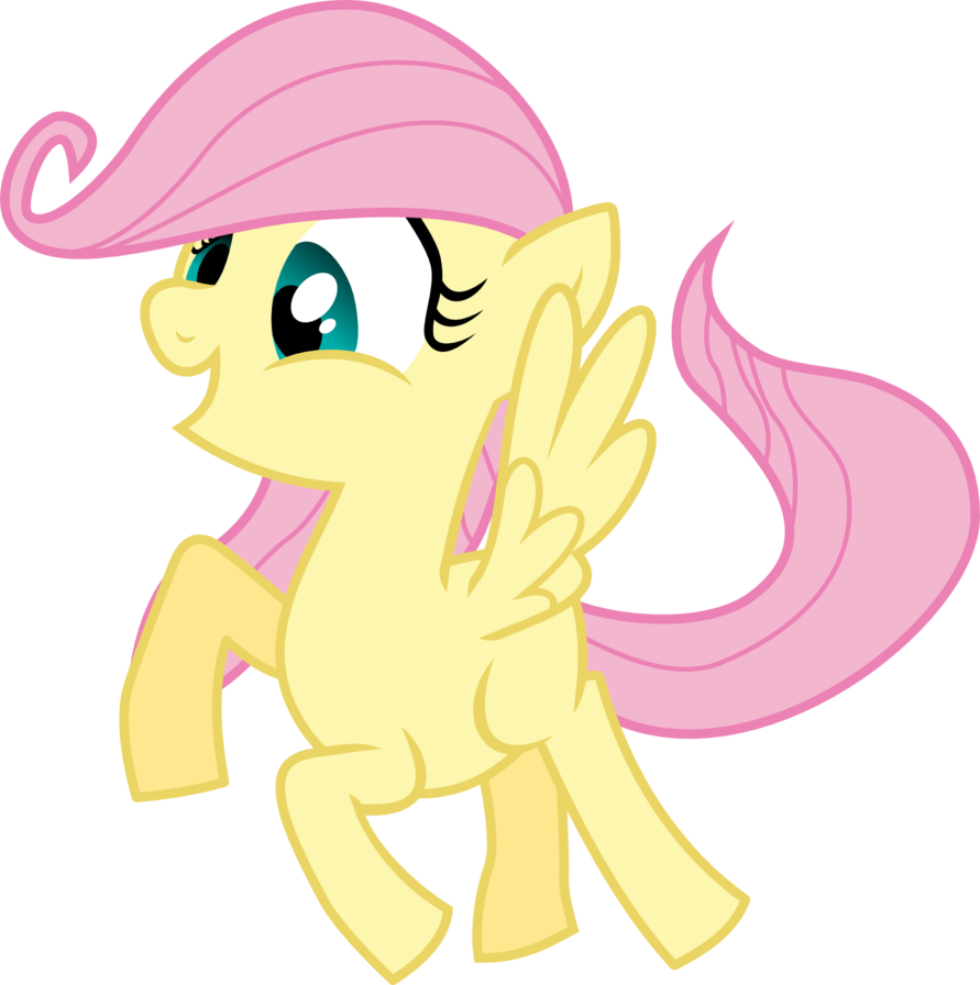 Fluttershy Filly By Korakduhart - Fluttershy As A Filly (891x896)