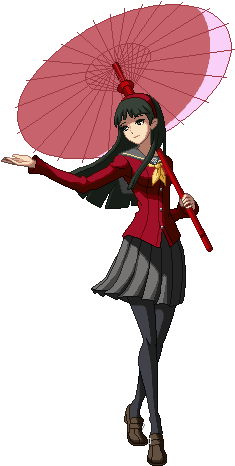 Victory Pose Yukiko - Yukiko Amagi Sprites (300x466)