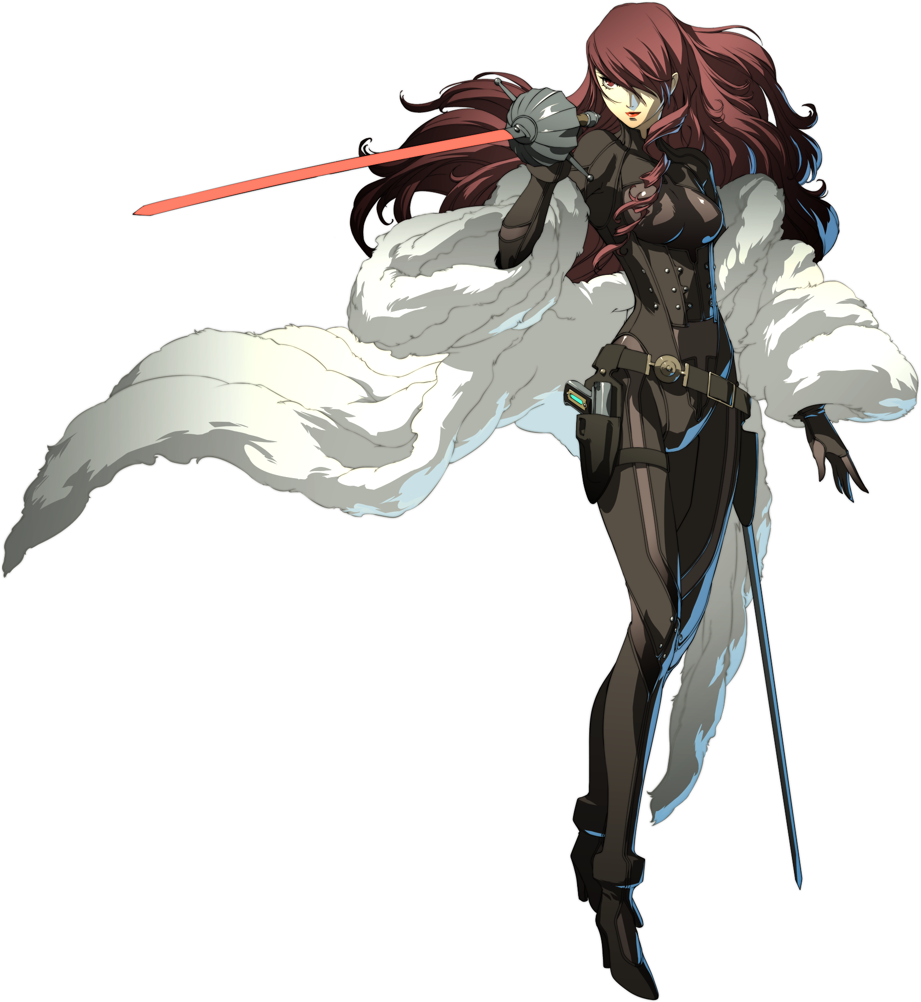 P4a Mitsuru Render - Mitsuru Persona 4 Arena (1813x1972)